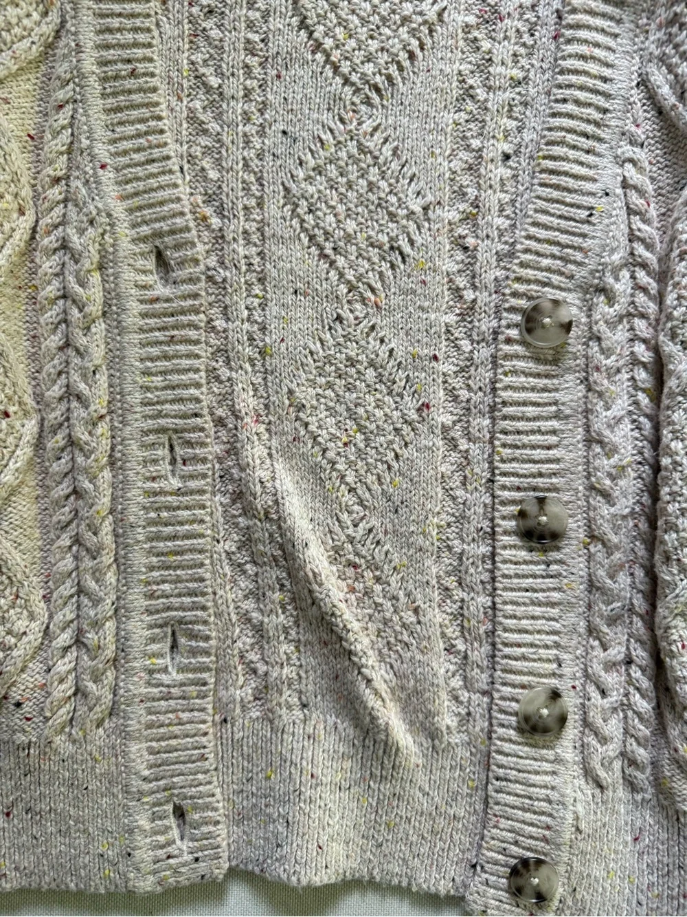 NWOT LOFT Cable-Knit Open Cardigan Sweater
